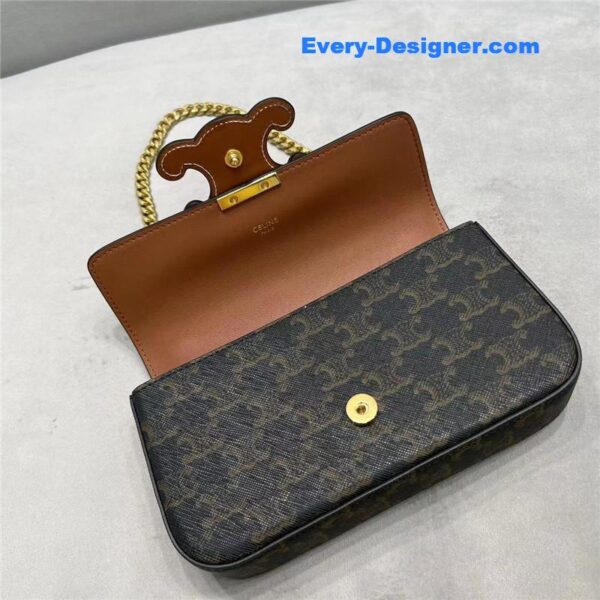 celine triomphe chain shoulder bag - Image 8