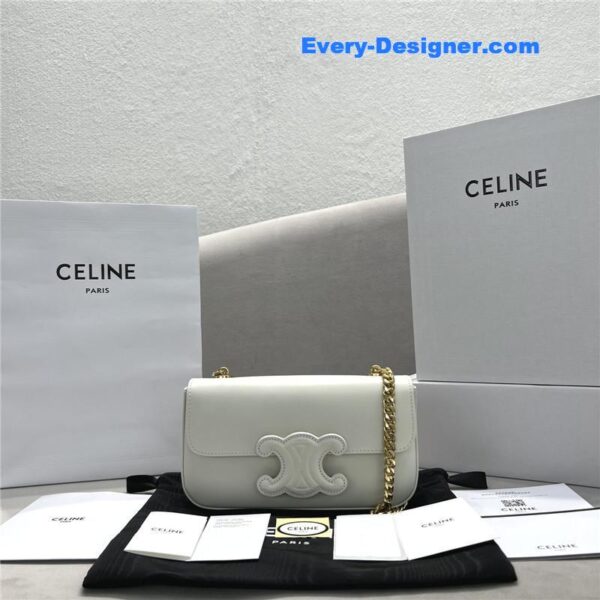 celine triomphe chain shoulder bag - Image 2