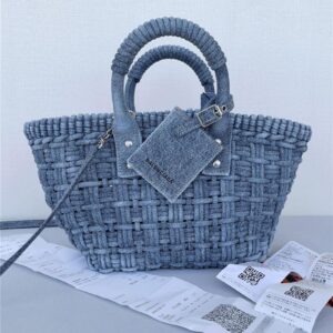 balenciaga bistro basket denim
