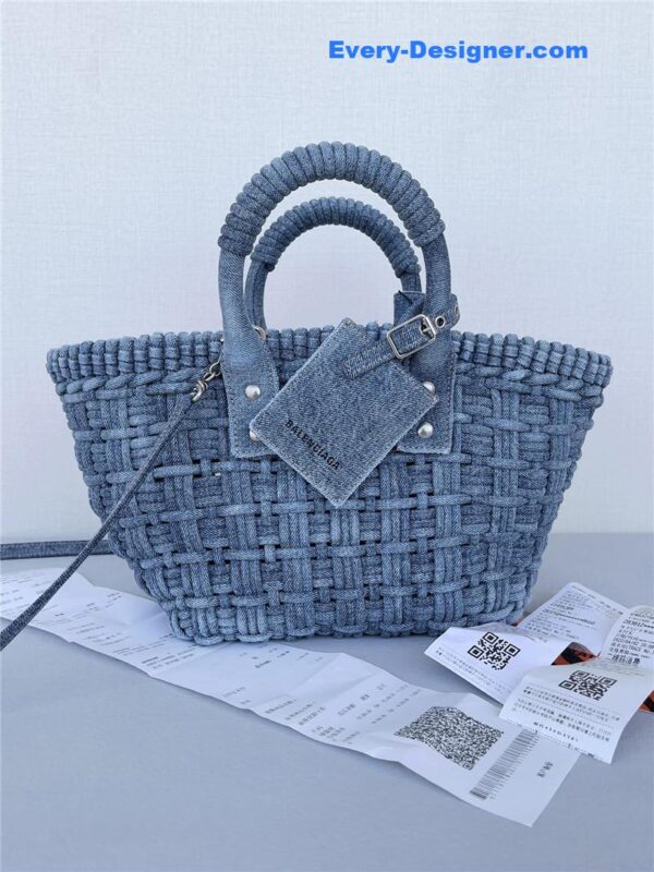 balenciaga bistro basket denim