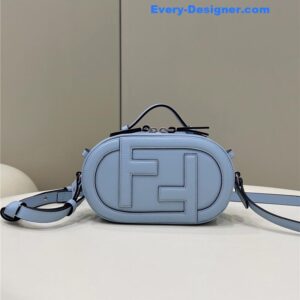 fendi logo suede camera bag