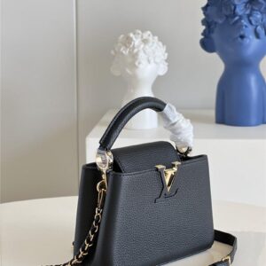 louis vuitton lv capucines mini bag black