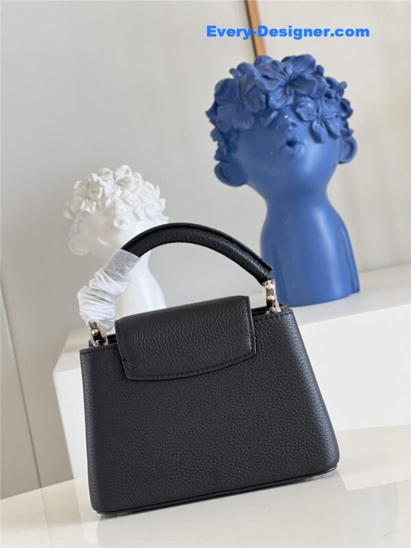 louis vuitton lv capucines mini bag black - Image 9
