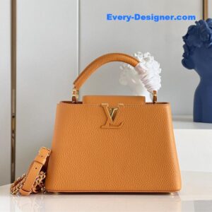 louis vuitton lv capucines small bag black