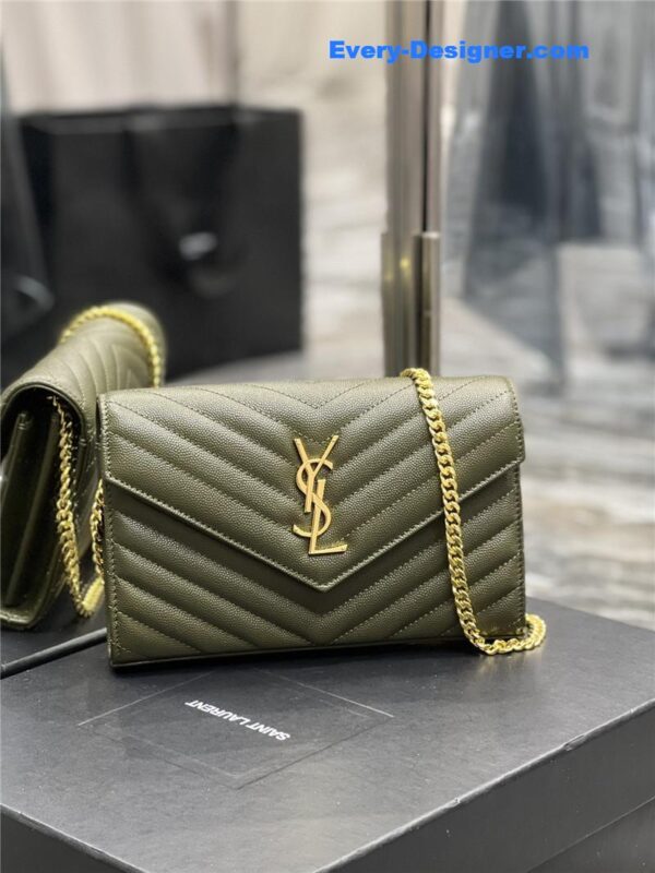 ysl monogram leather pouch - Image 3