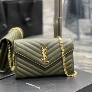 ysl monogram leather pouch