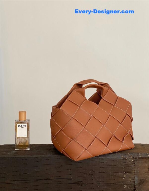 loewe woven basket gingham bag - Image 6