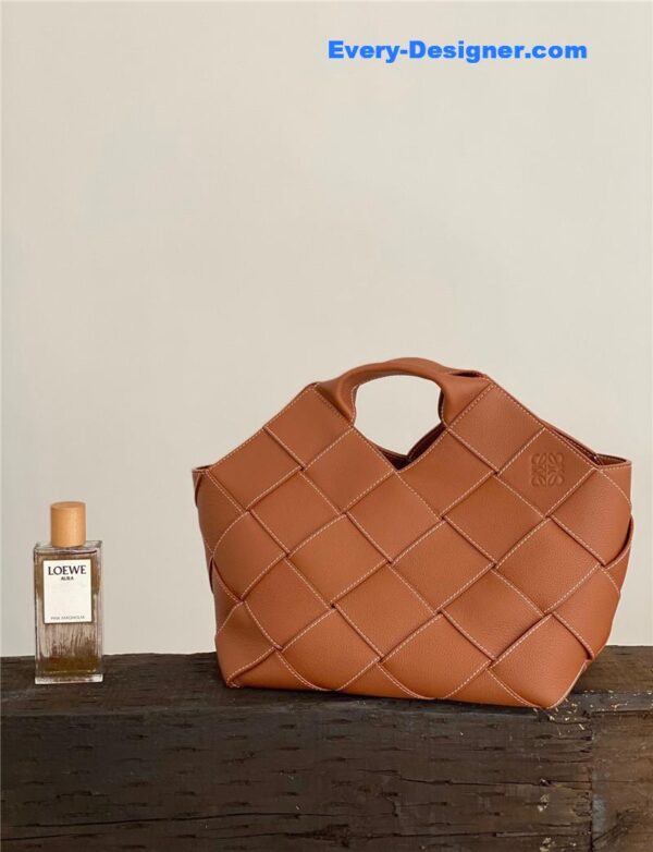 loewe woven basket gingham bag - Image 2