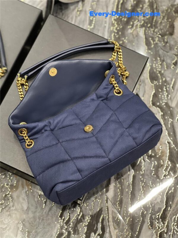 ysl loulou puffer denim shoulder bag - Image 6