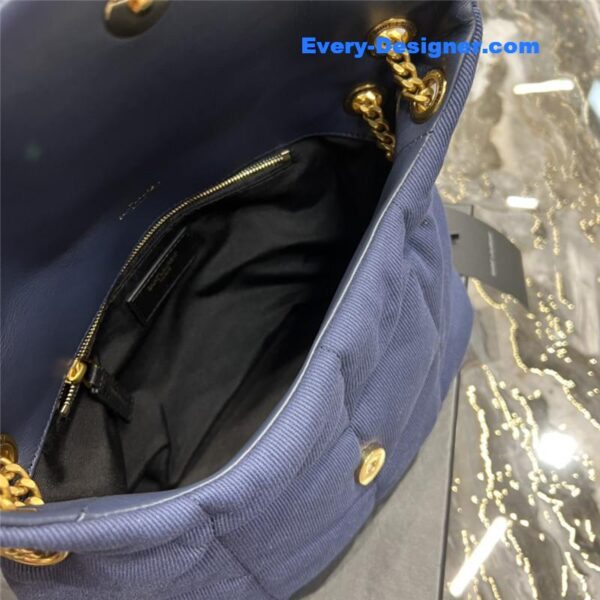 ysl loulou puffer denim shoulder bag - Image 9
