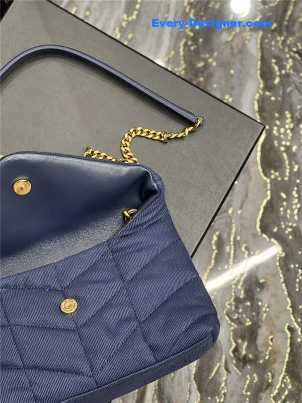 ysl loulou puffer small denim shoulder bag - Image 8