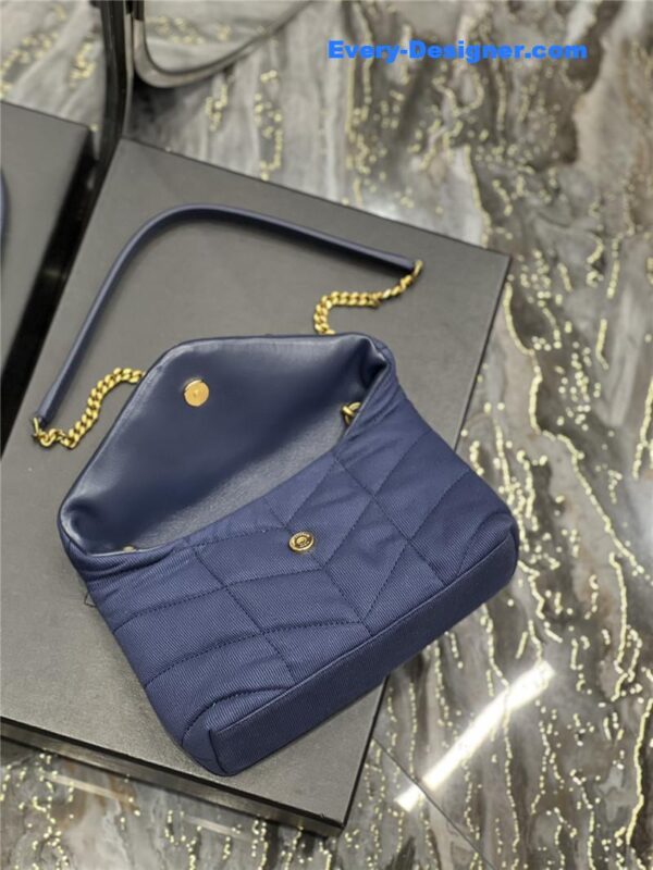 ysl loulou puffer small denim shoulder bag - Image 9