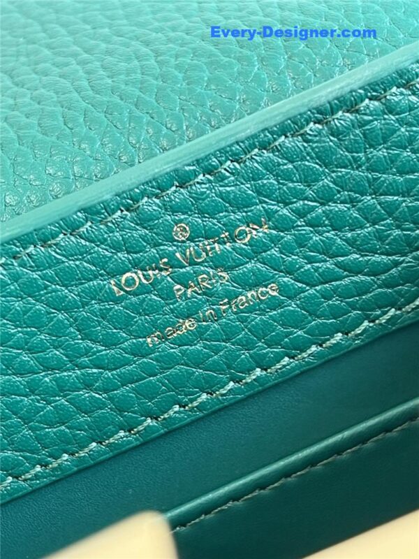 louis vuitton lv capucines mini bag green - Image 5