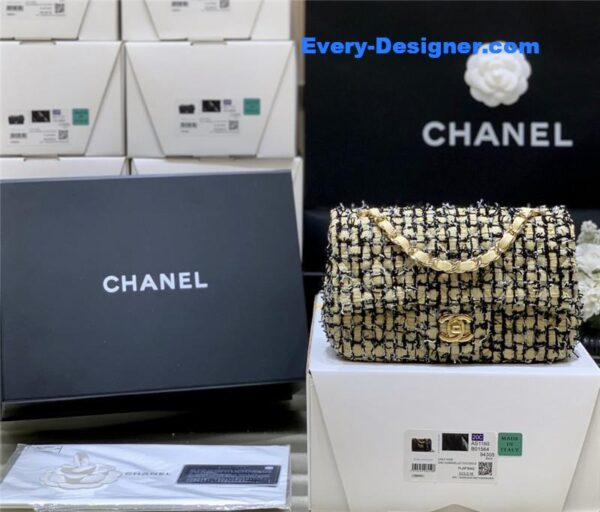 Chanel CF fabric flap bag - Image 9