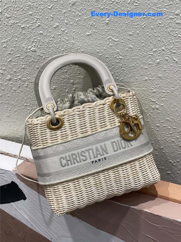 lady dior woven bag - Image 6