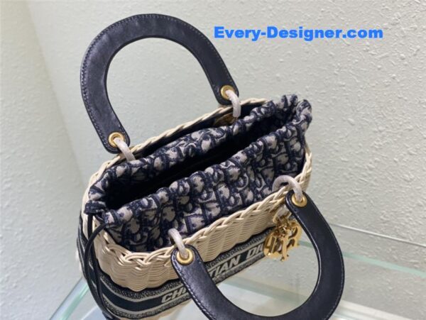 lady dior woven bag - Image 8