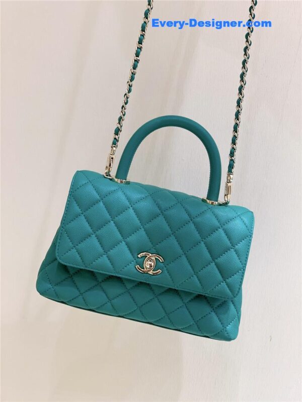 Chanel coco handle green - Image 9