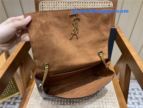 ysl kate crocodile embossed leather bag - Image 3