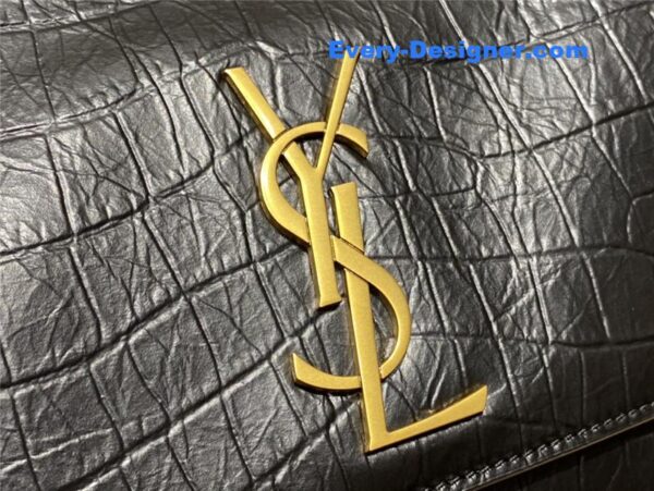 ysl kate crocodile embossed leather bag - Image 5