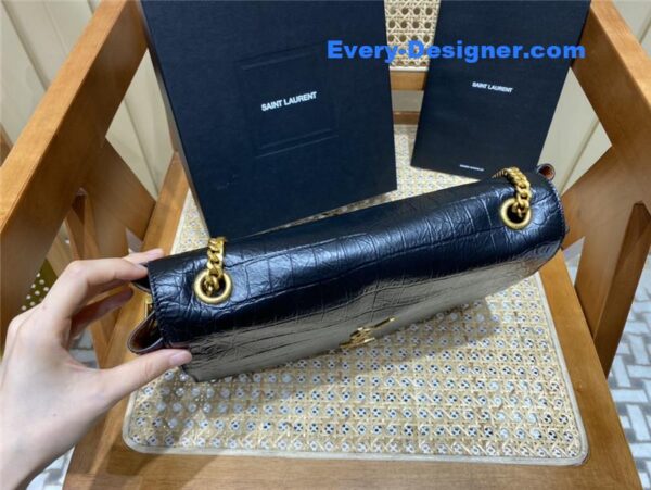 ysl kate crocodile embossed leather bag - Image 8