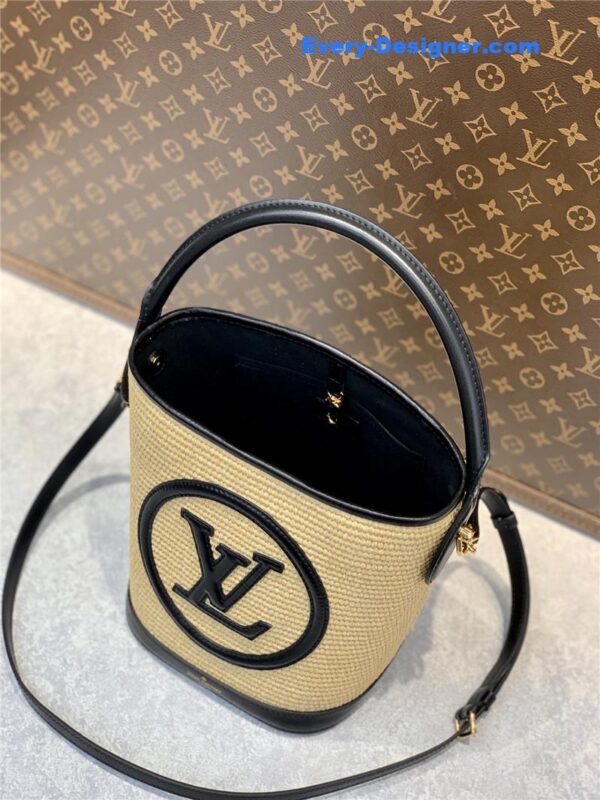 louis vuitton lv knitted raffia bag - Image 3