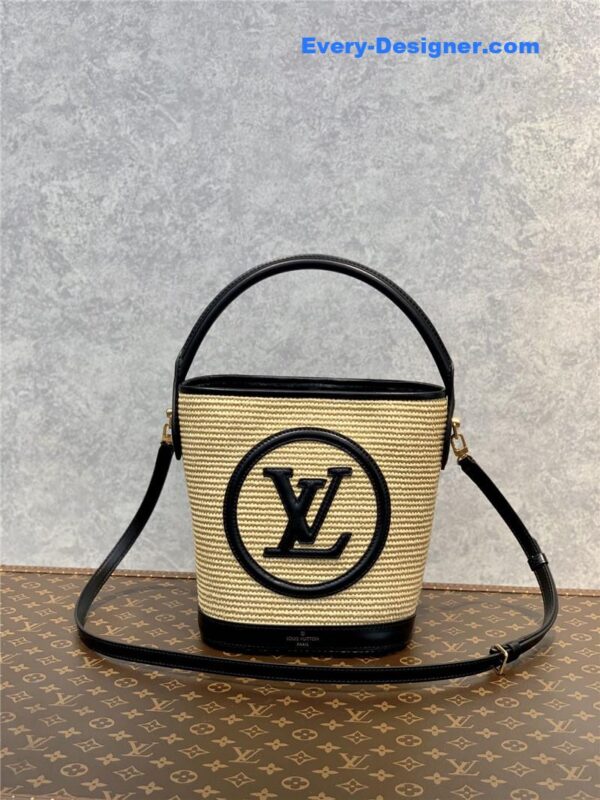 louis vuitton lv knitted raffia bag - Image 9