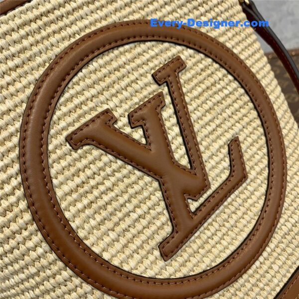 louis vuitton lv knitted raffia bag - Image 5