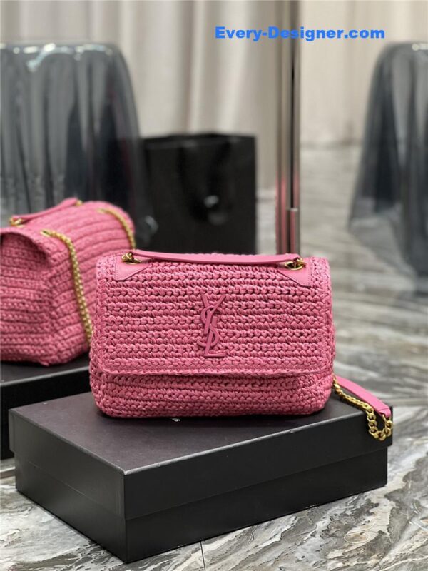 ysl niki raffia bag - Image 2