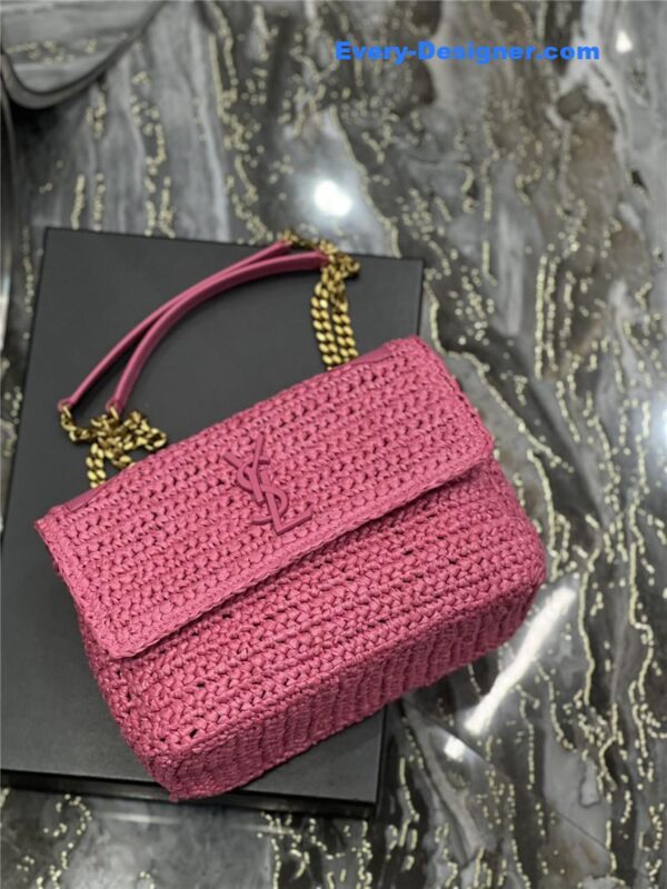ysl niki raffia bag - Image 7