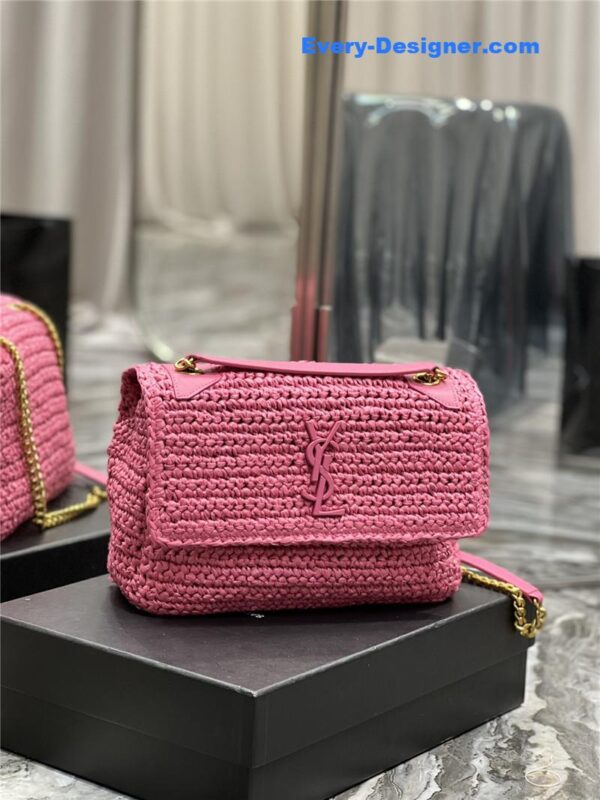 ysl niki raffia bag - Image 8