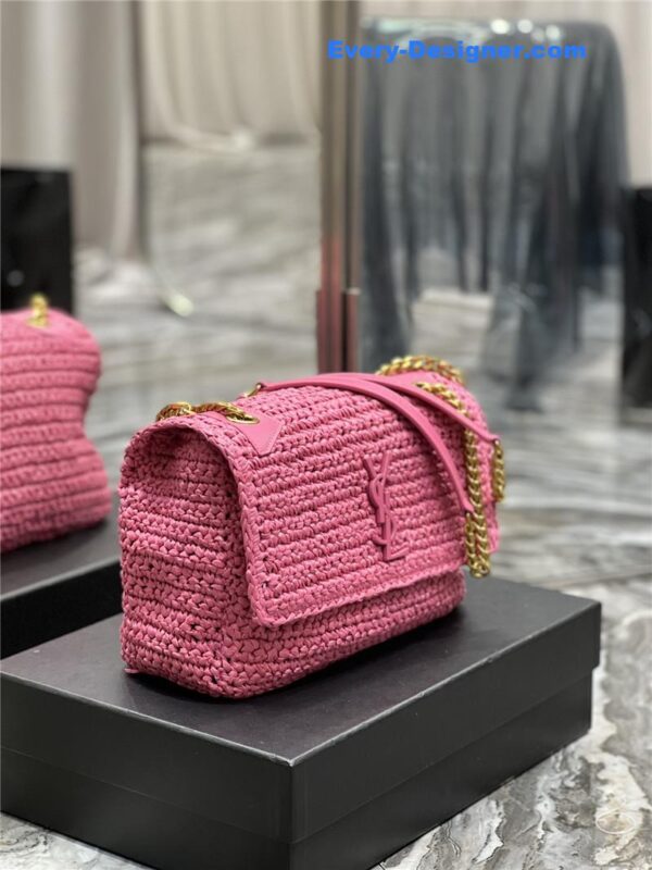 ysl niki raffia bag - Image 3