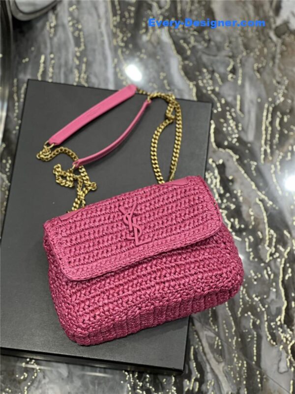 ysl niki raffia bag small - Image 2