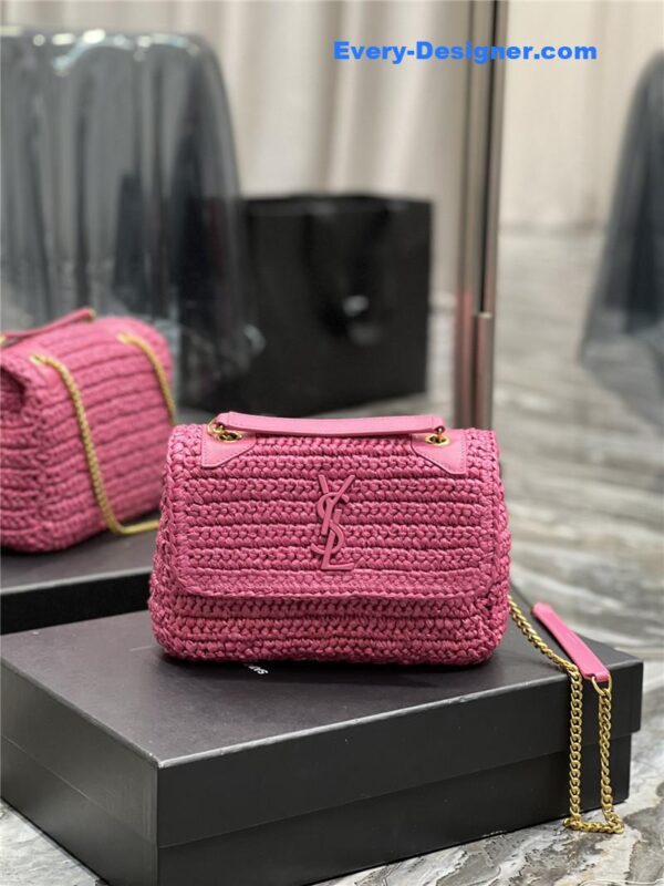 ysl niki raffia bag small - Image 8