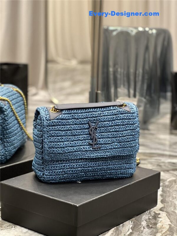 ysl niki raffia bag - Image 6