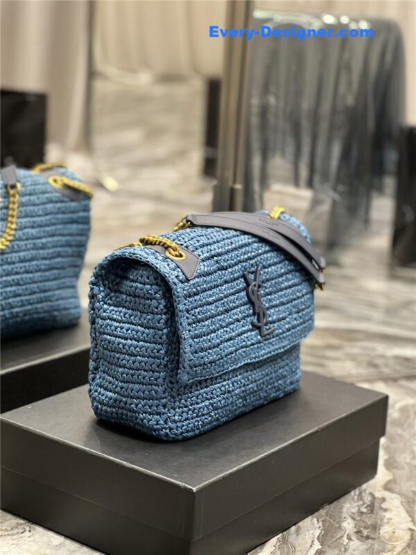 ysl niki raffia bag - Image 7