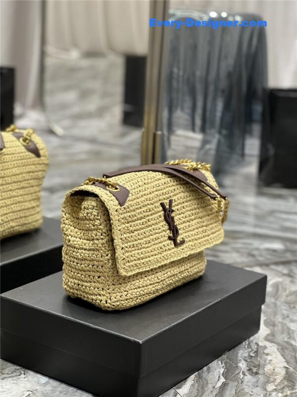 ysl niki raffia bag - Image 2