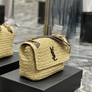 ysl niki raffia bag