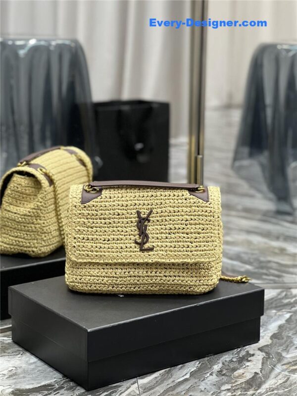 ysl niki raffia bag - Image 4