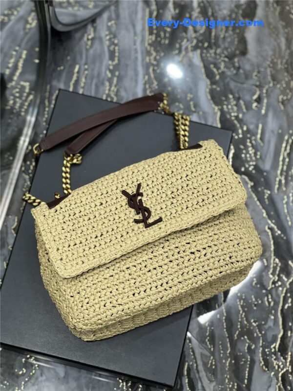 ysl niki raffia bag - Image 7