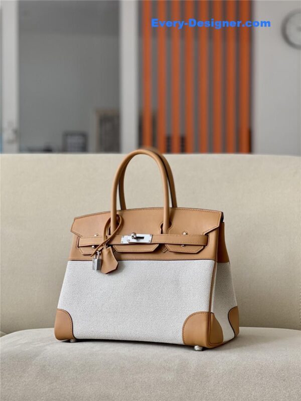 hermes birkin 30 swift canvas bag - Image 3