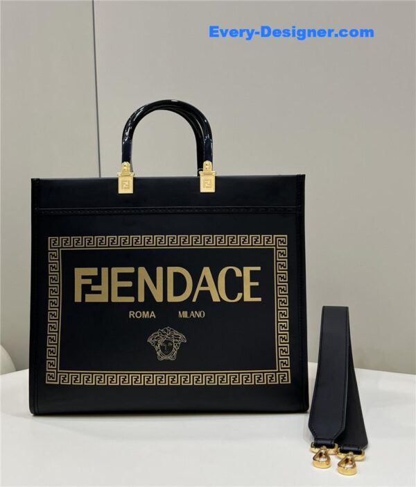 fendi x Versace tote bag shopping bag