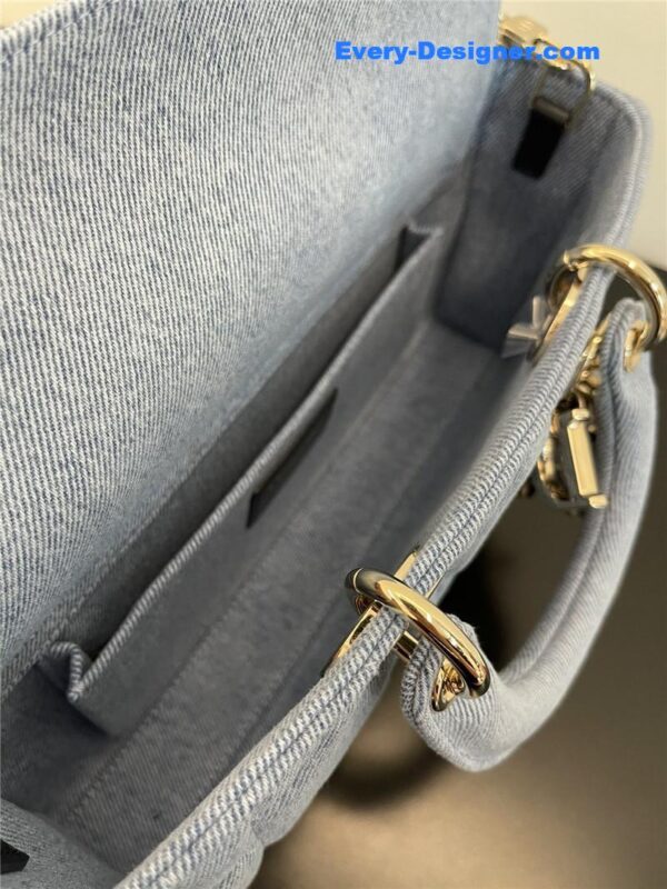 dior lady d-joy bag denim blue - Image 8