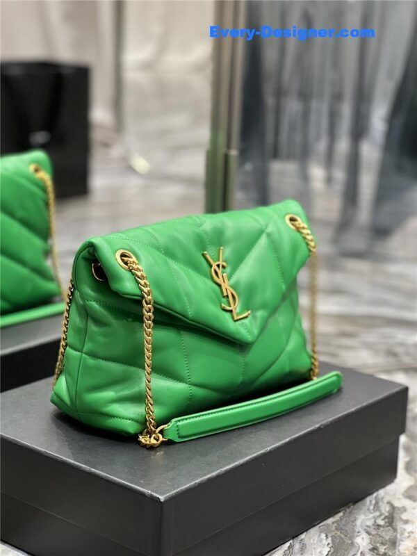 ysl loulou puffer green sheepskin bag - Image 5