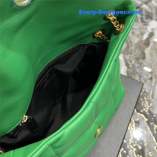 ysl loulou puffer green sheepskin bag - Image 7