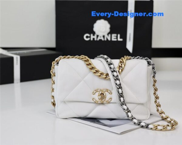 Chanel 19 bag white - Image 3