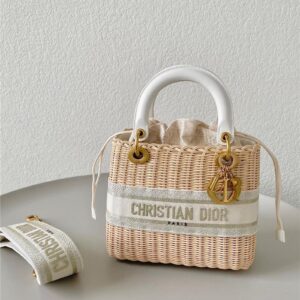 lady dior woven bag
