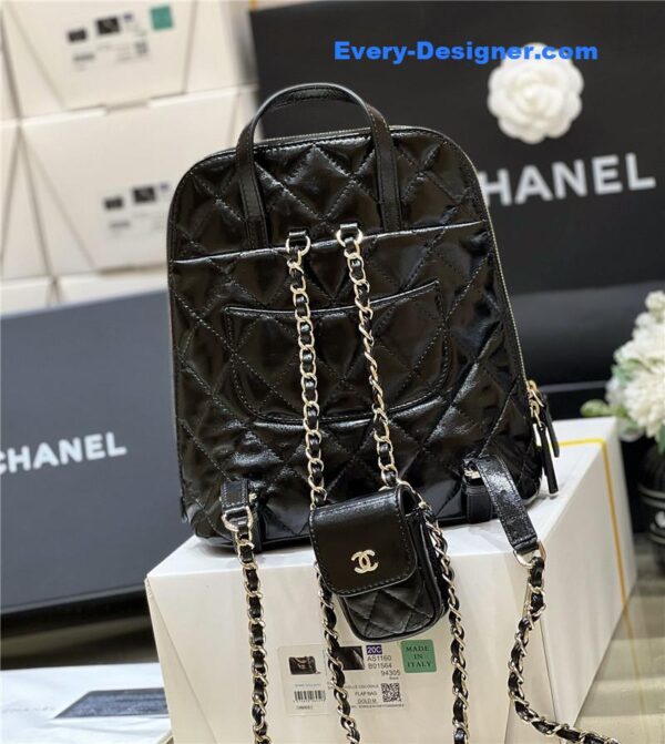 Chanel oil wax cowhide backpack - Image 2