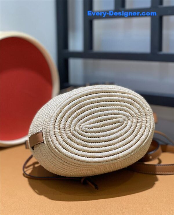 loewe woven straw basket bag - Image 4