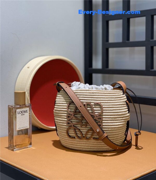 loewe woven straw basket bag - Image 5
