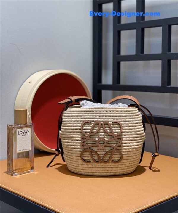 loewe woven straw basket bag - Image 7